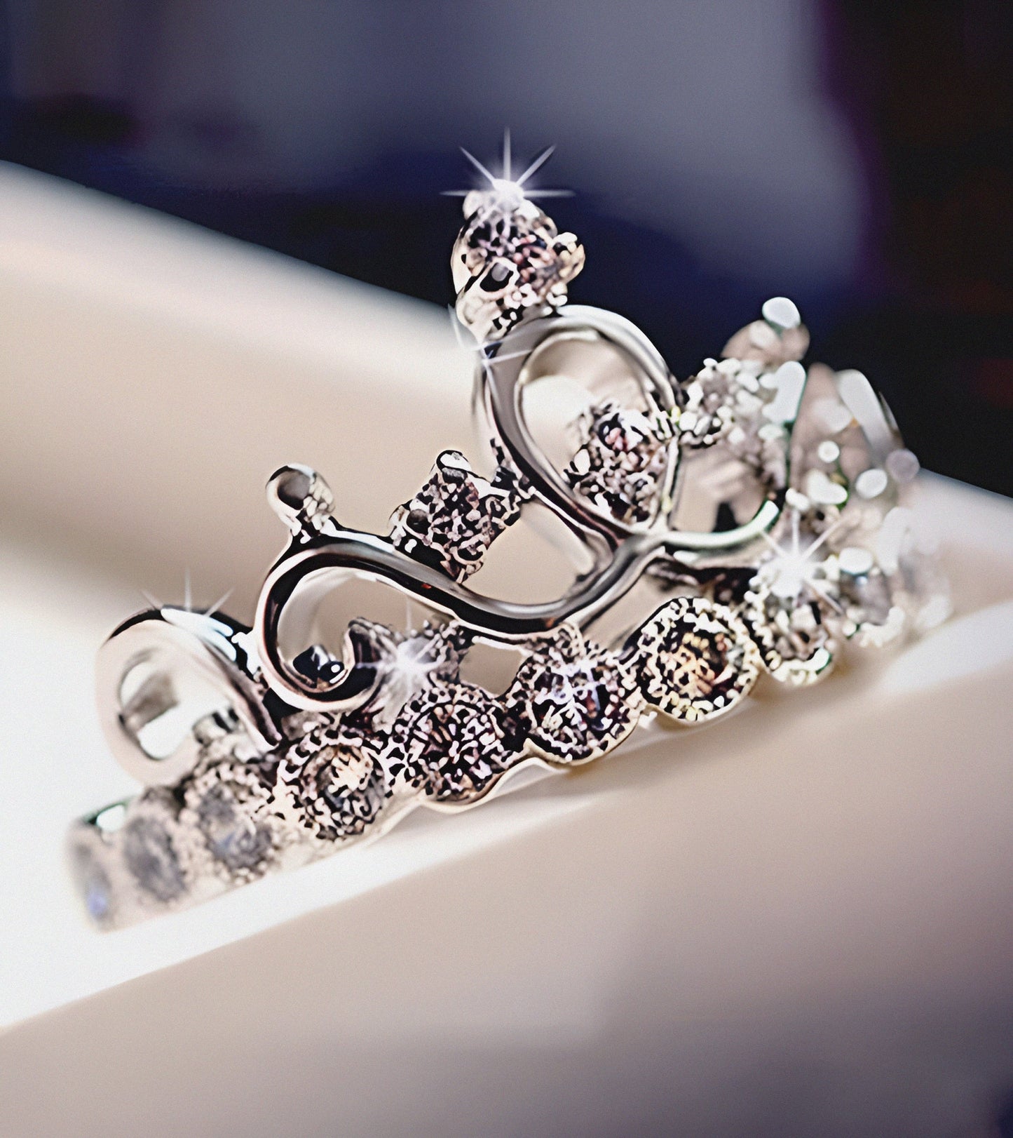 Regal Crown Silver Ring