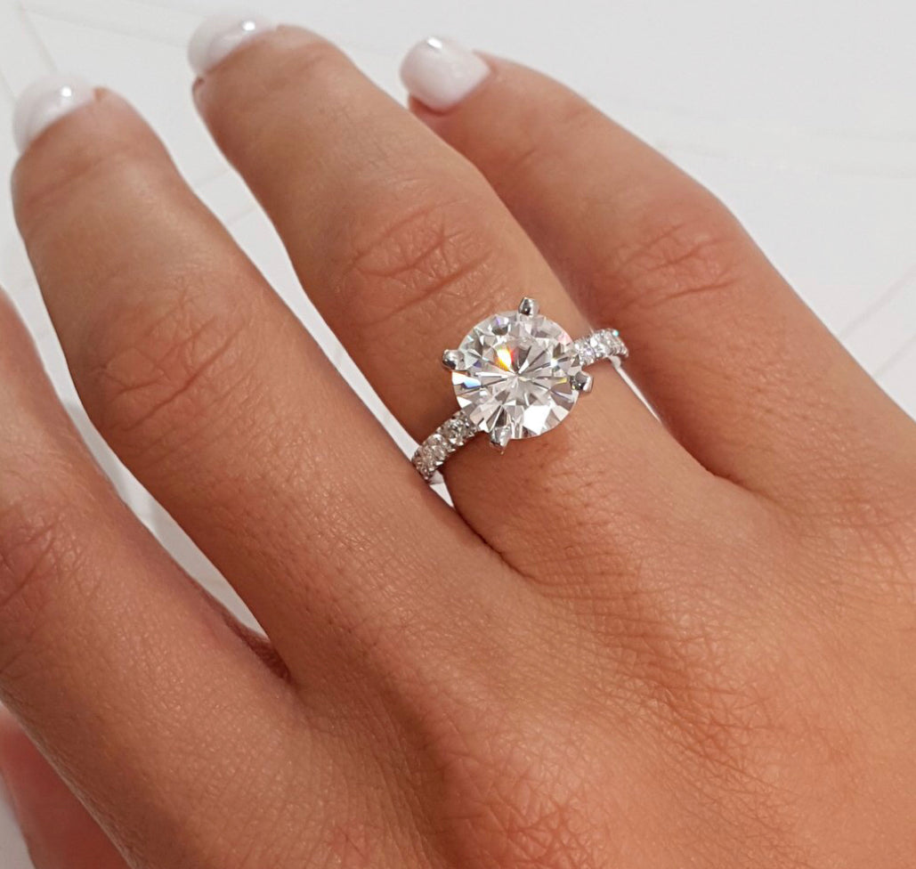 Luxury Imperial Diamond Silver Ring