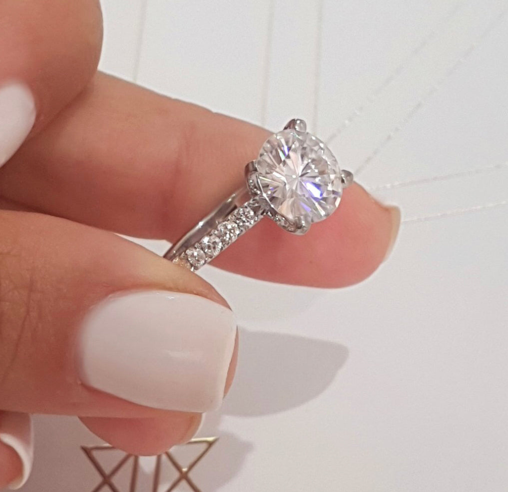 Luxury Imperial Diamond Silver Ring