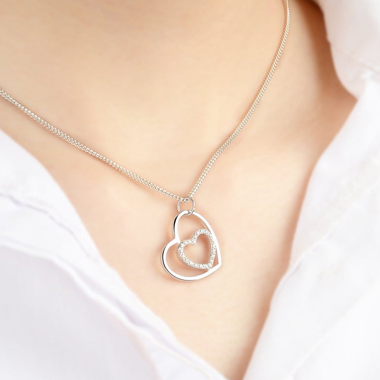 Forever Heart Silver Pendant