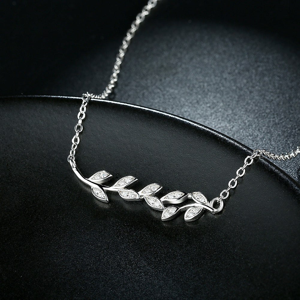 Olive Branch Leaf Pendant