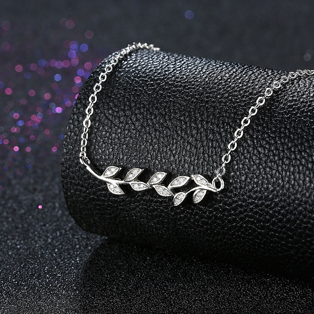 Olive Branch Leaf Pendant