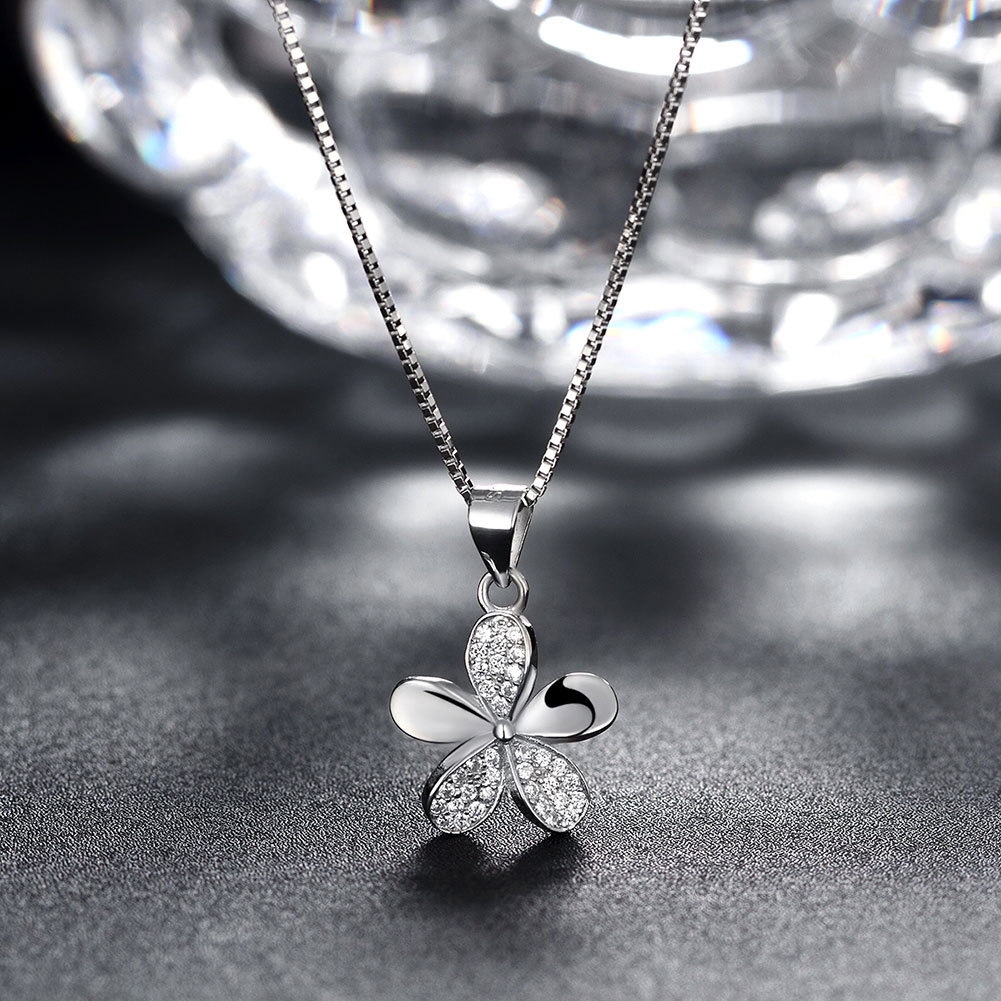 Five Leaf Clover Silver Pendant