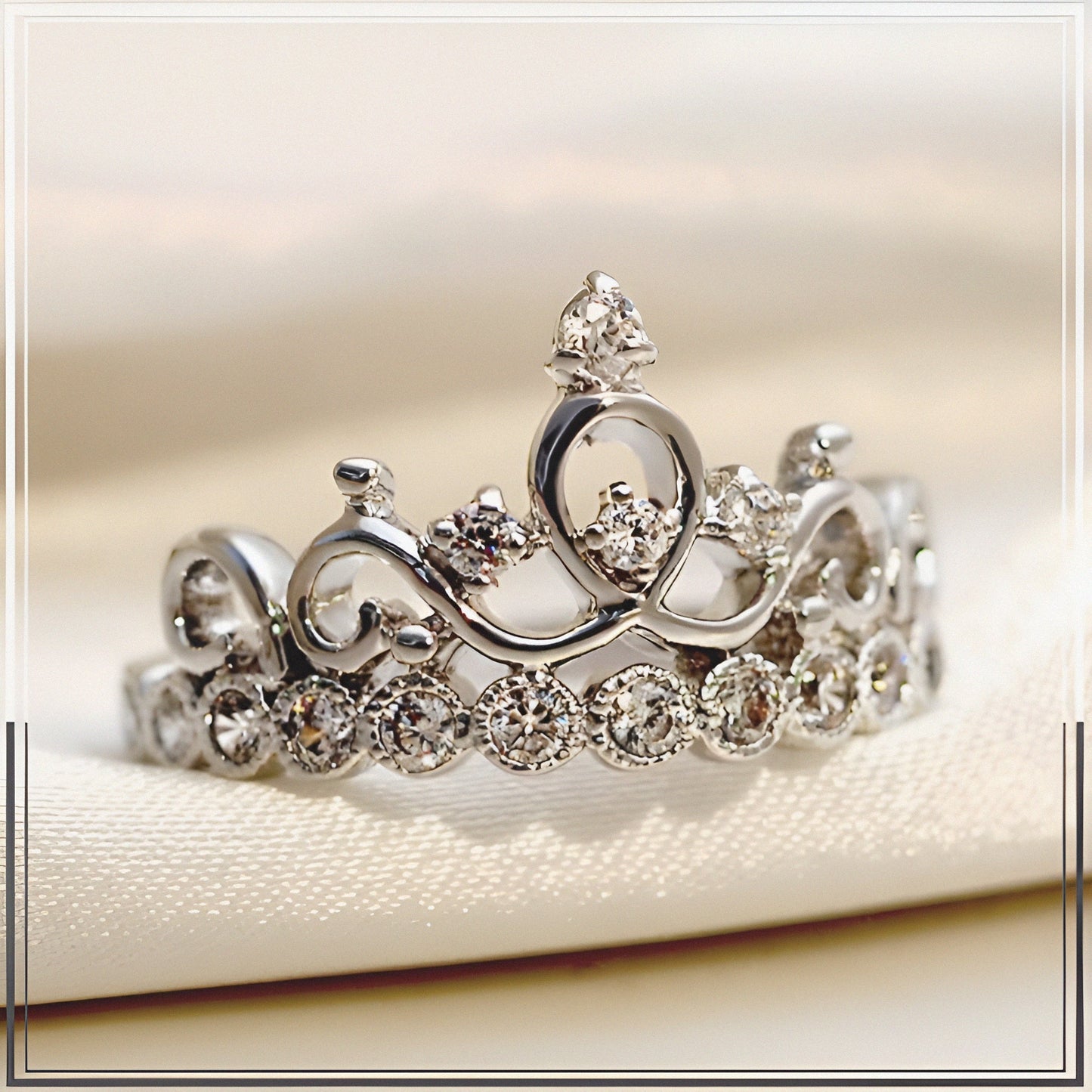 Regal Crown Silver Ring
