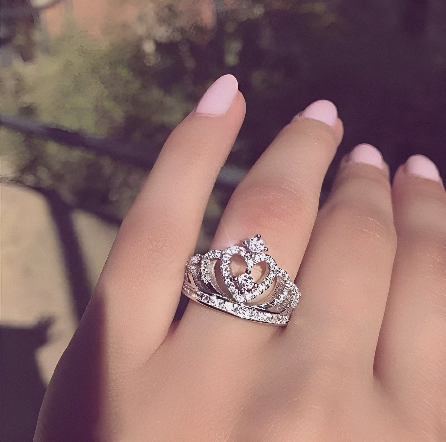 Queen Silver Crown Ring