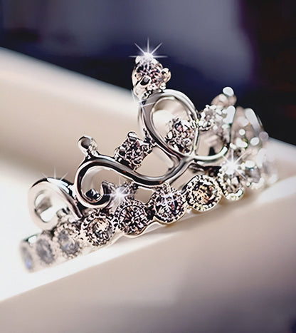 Regal Crown Silver Ring