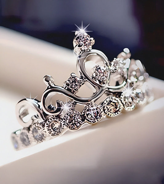 Regal Crown Silver Ring