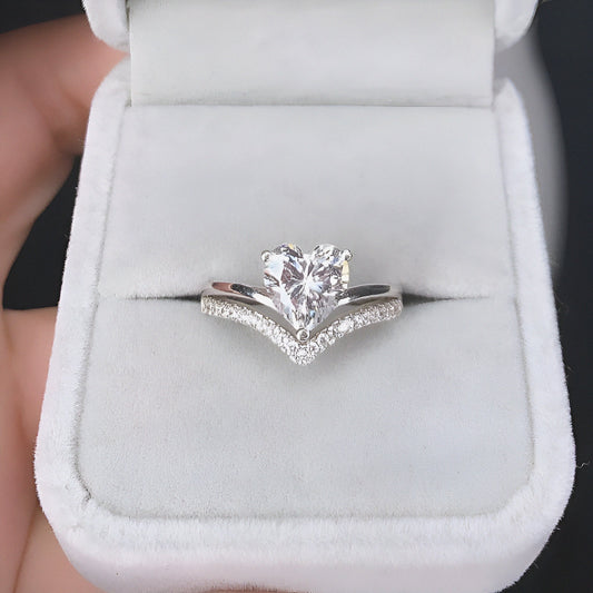 Crushing on the Queen of Hearts Silver Ring