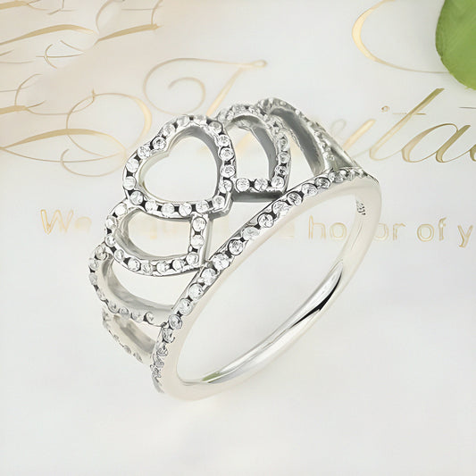 Classic Crown Silver Ring