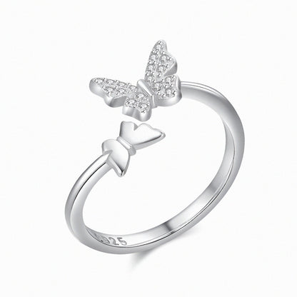 Butterfly Exquisite Silver Ring