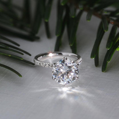 Luxury Charm Diamond Silver Ring