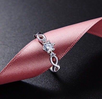 Luxury Infinity Silver Ring