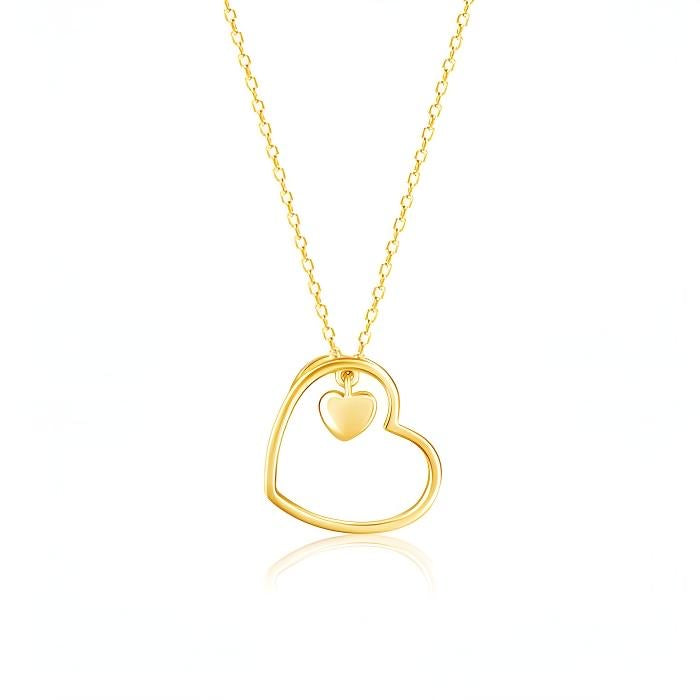 Lovestruck Silver Heart Shaped Pendant