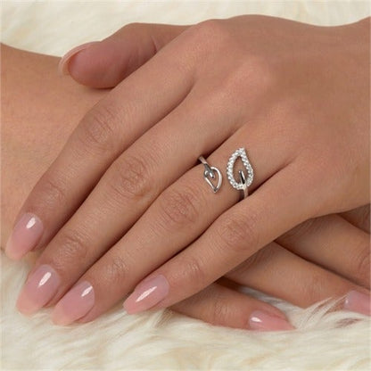 SILVERETTE LEAF OF LIFE SILVER RING
