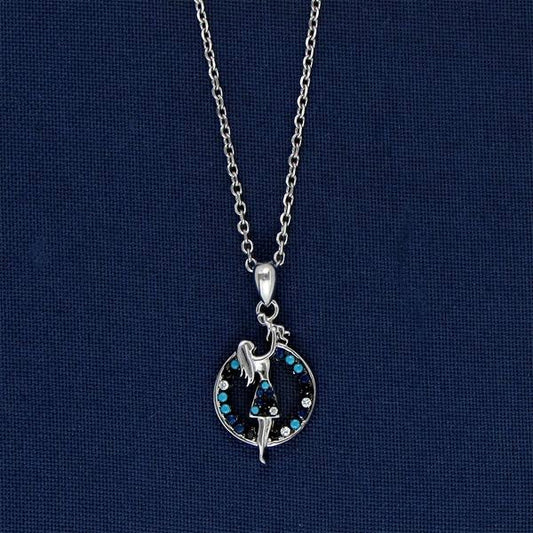 Girl With A Baby’s Love Silver Pendant Set