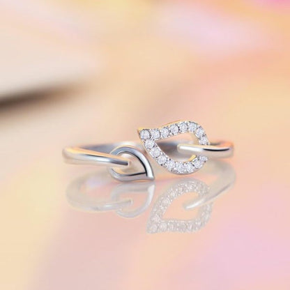 SILVERETTE LEAF OF LIFE SILVER RING