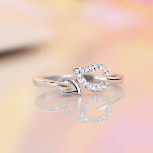 SILVERETTE LEAF OF LIFE SILVER RING