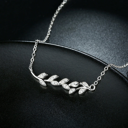 Olive Branch Leaf Pendant
