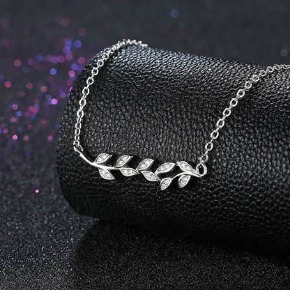 Olive Branch Leaf Pendant