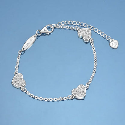 Petite Pure Silver Heart Bracelet
