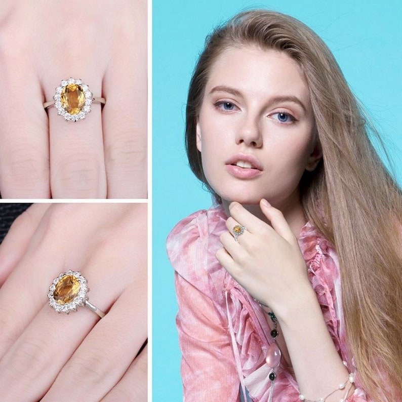 Lustro Stella Finest Yellow Magnifique Silver Ring