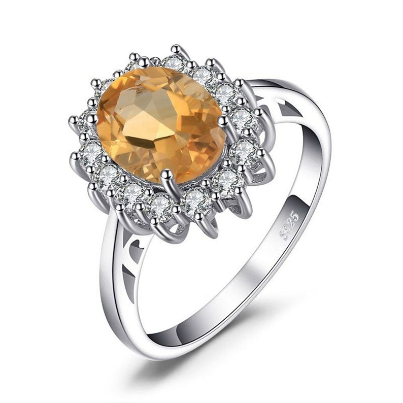 Lustro Stella Finest Yellow Magnifique Silver Ring