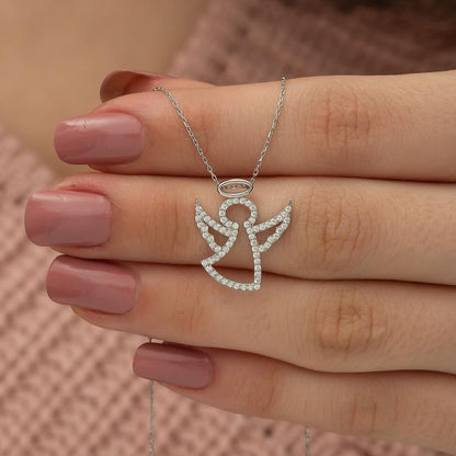Angle Wing Silver Pendant Set