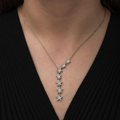 Milky Way Star Silver Necklace