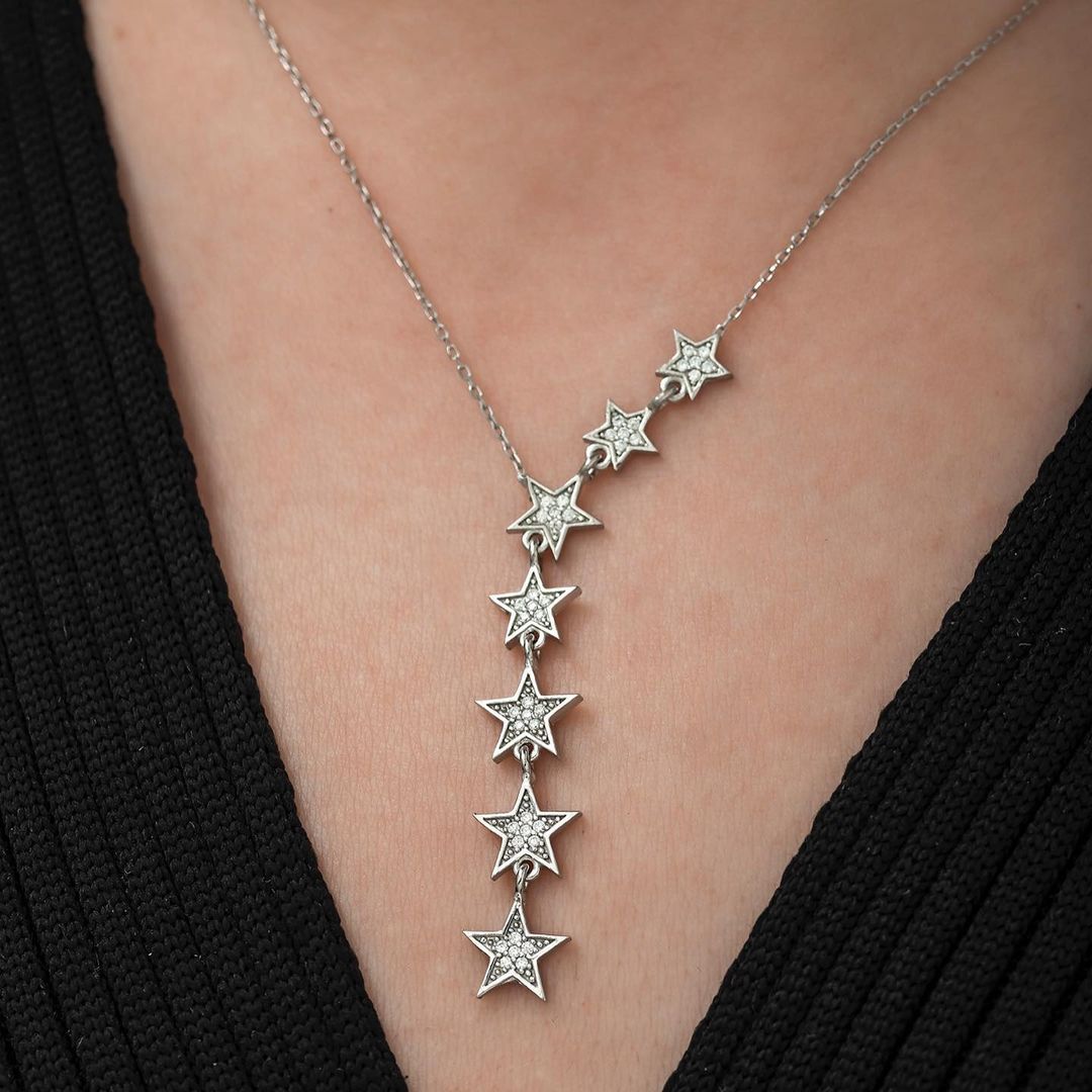 Milky Way Star Silver Necklace