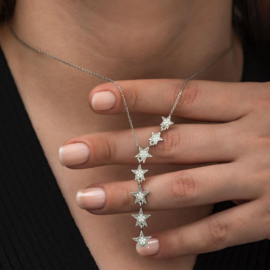 Milky Way Star Silver Necklace