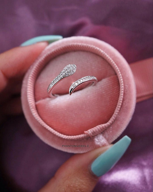 SERPENTINE ADJUSTABLE SILVER RING