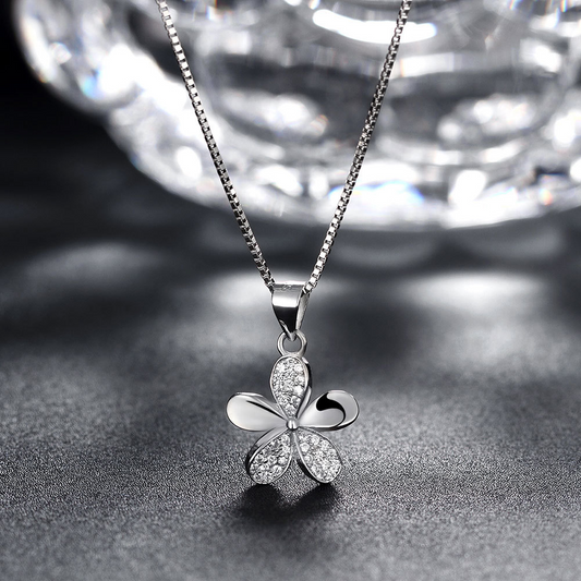 Five Leaf Clover Silver Pendant